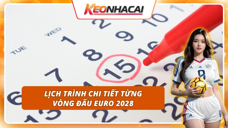 Khám phá lịch thi đấu sau ngày khai mạc EURO 2028